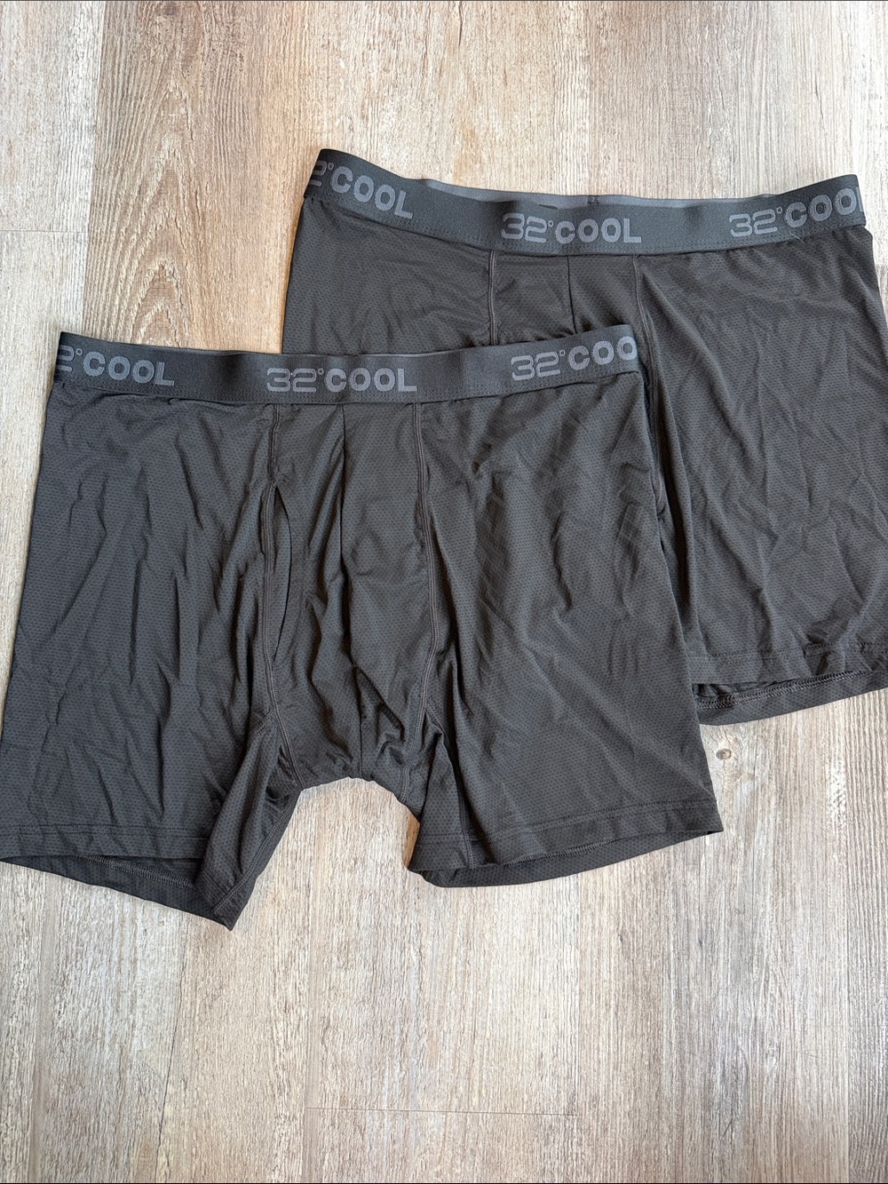 32 Cool | Black Performance Boxer Briefs - 2 Pack